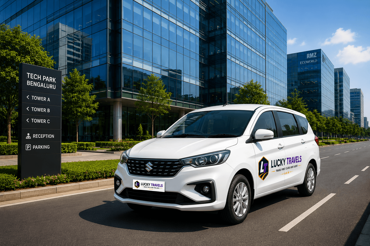 Hourly / Daily Rentals with Lucky Travels Premium Ertiga